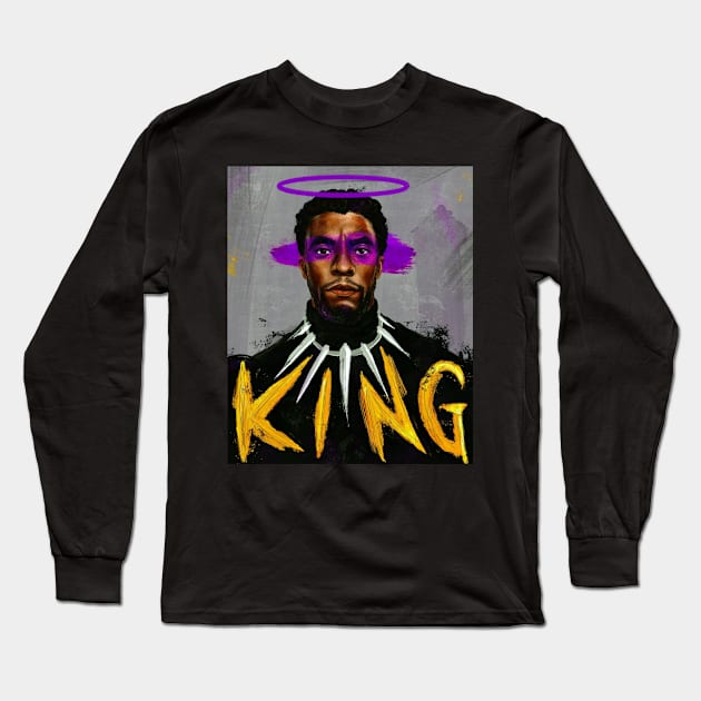 Rip KING WAKANDA Long Sleeve T-Shirt by bebekbobok